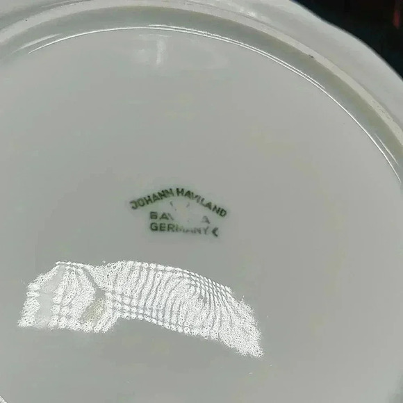 Johann Havilland Sepia Rose 6" Cake/bread Plate Set of two. - Picture 3 of 3